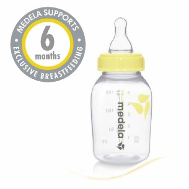 Medela 150ml Breast Milk Storage Bottle with Teat – Leak-Proof & BPA-Free