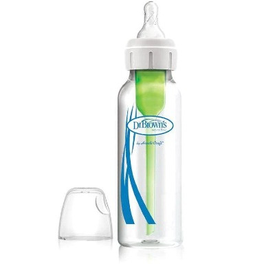 Dr. Brown’s Options+ Anti-Colic Narrow Baby Bottle 250ml– Breast-Like Nipple & Internal Vent