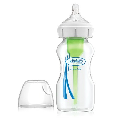 Dr. Brown’s Options+ Anti-Colic Wide-Neck Baby Bottle – 150ml | Breast-Like Nipple & Nutrient Preservation