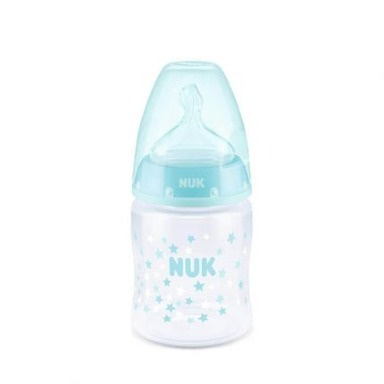 NUK First Choice+ Baby Bottle 150ml (0–6m) – Orthodontic Teat & Anti-Colic