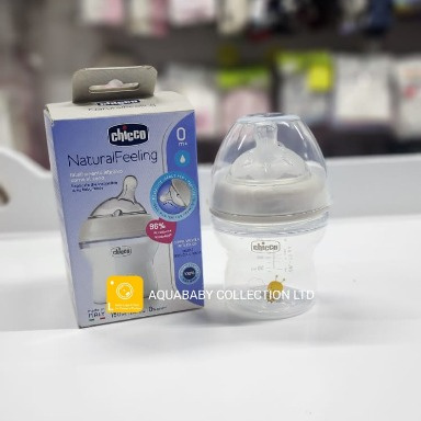 Chicco Natural Feeling Anti-Colic Baby Bottle 150ml (0m+) – Breast-Like Teat
