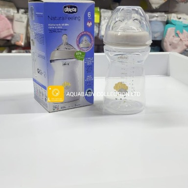 Chicco Natural Feeling Anti-Colic Baby Bottle 330ml (6m+) – Breast-Like Teat