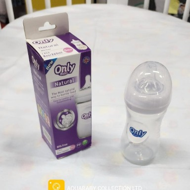 Only Baby Natural Feeding Bottle 260ml (8oz) – BPA-Free Baby Bottle 0m+