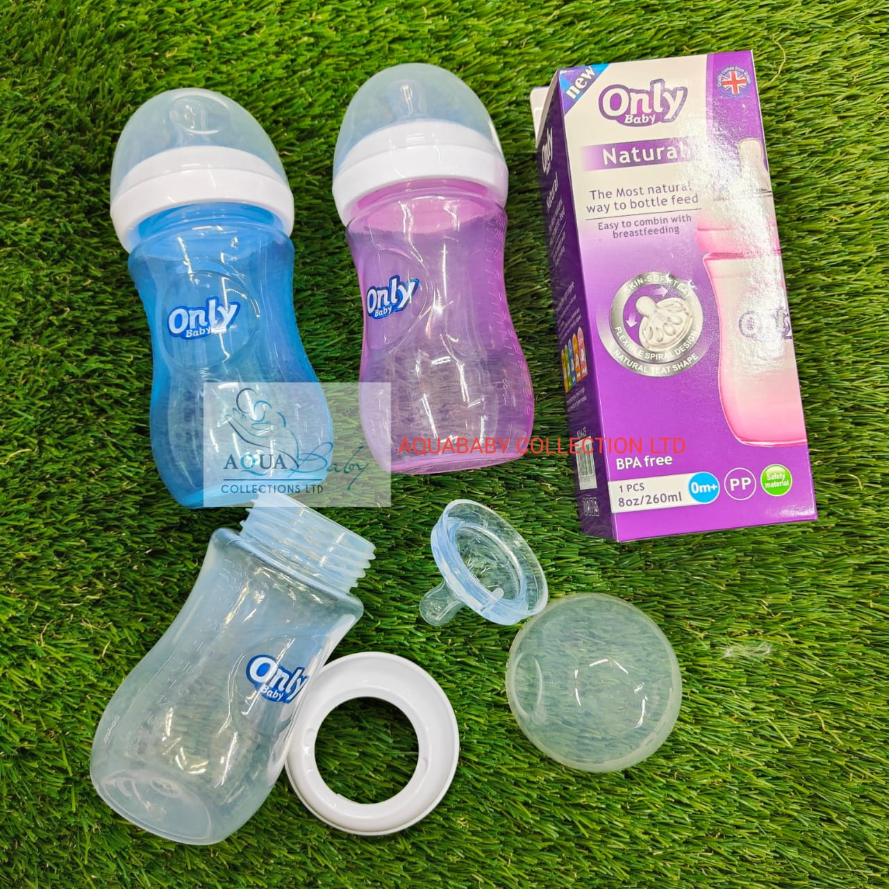 Only Baby Natural Feeding Bottle 260ml (8oz) – BPA-Free Baby Bottle 0m+