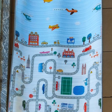 Underwater Mermaid Baby Crawling Play Mat 1.6×1.8m – Extra Large Soft & Safe Infant Play Mat