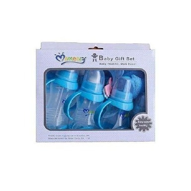 Momeasy Baby Feeding Bottle Set with Handles | Anti-Colic Newborn Bottle Kit