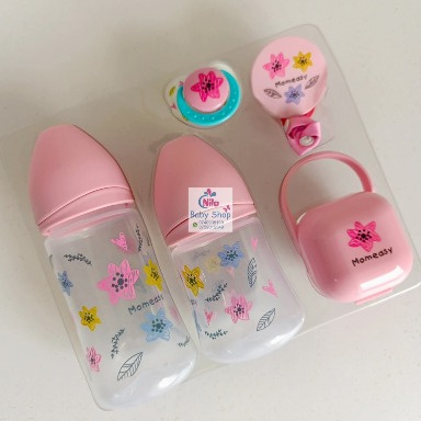 Momeasy Newborn Feeding Bottle Set – Anti-Colic, BPA-Free, Complete Starter Kit