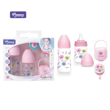 Momeasy Newborn Feeding Bottle Set – Anti-Colic, BPA-Free, Complete Starter Kit