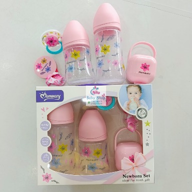 Momeasy Newborn Feeding Bottle Set – Anti-Colic, BPA-Free, Complete Starter Kit