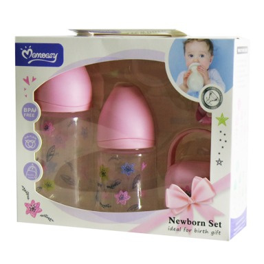 Momeasy Newborn Feeding Bottle Set – Anti-Colic, BPA-Free, Complete Starter Kit