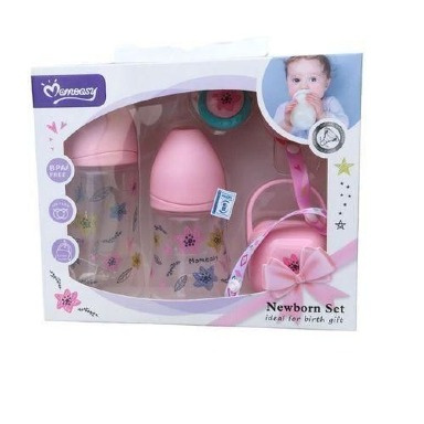Momeasy Newborn Feeding Bottle Set – Anti-Colic, BPA-Free, Complete Starter Kit