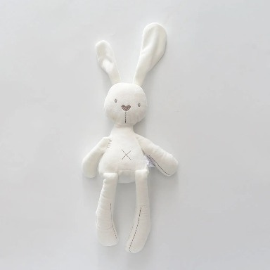 Mamas & Papas Millie & Boris Floppy Bunny Plush Toy – White Comfort Bunny