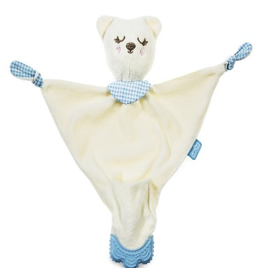 Babyjem Sleeping Friend Teether – Pink Teddy Bear, 0-18 Months