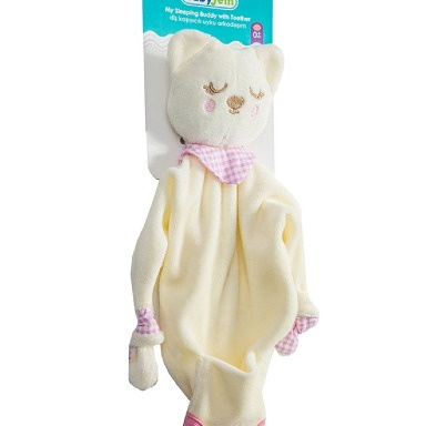 Babyjem Sleeping Friend Teether – Pink Teddy Bear, 0-18 Months