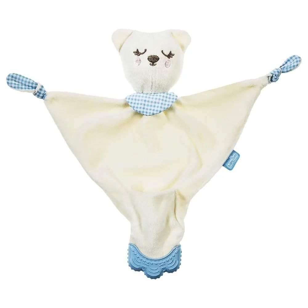 Babyjem Sleeping Friend Teether – Pink Teddy Bear, 0-18 Months