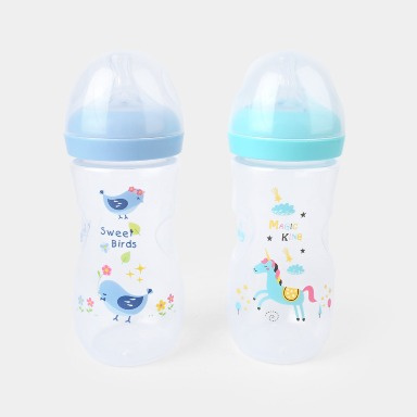 Momeasy 2-Pack Baby Feeding Bottles 330ml – Anti-Colic, BPA-Free