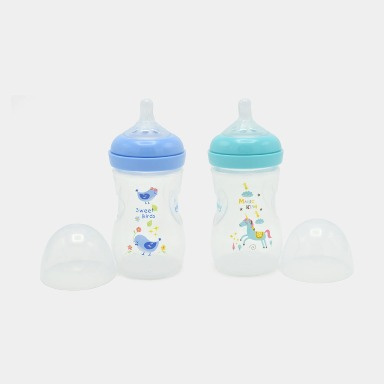 Momeasy 2-Pack Baby Feeding Bottles 330ml – Anti-Colic, BPA-Free