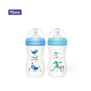 Momeasy 240ml Twin Pack Baby Bottles – Anti-Colic, BPA-Free