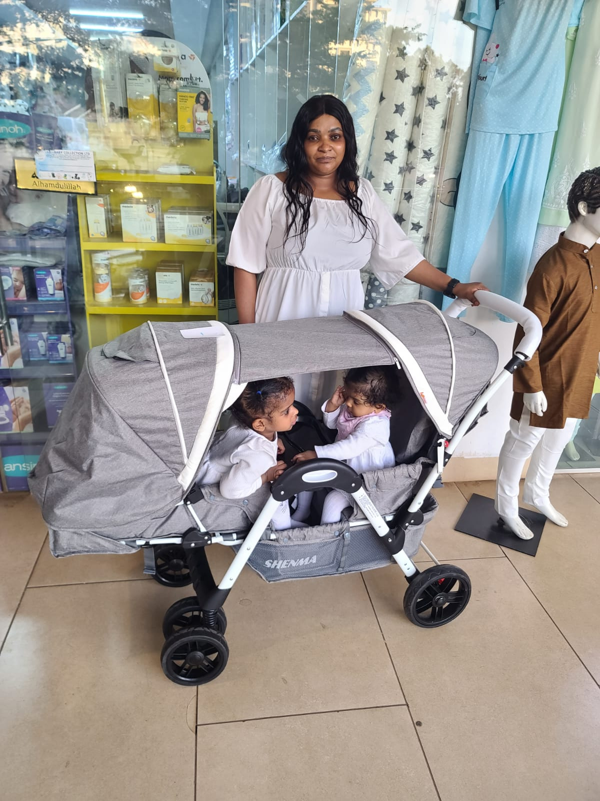 Twin Shenma Baby Stroller  | Double Baby Stroller for Twins | Aquababy Collection Kenya