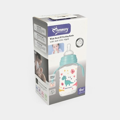 Momeasy 330ml Anti-Colic Baby Feeding Bottle | Wide Neck Silicone Nipple