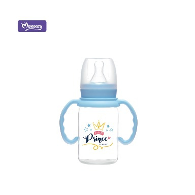 Momeasy 120ml Baby Feeding Bottle with Handles | Anti-Colic Newborn Bottle