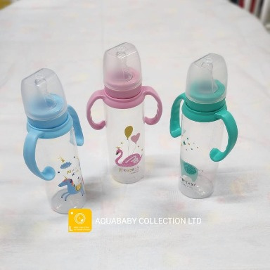 Momeasy 240ml Baby Feeding Bottle with Handles | Anti-Colic BPA Free Bottle
