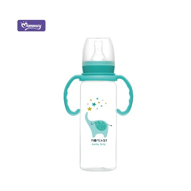 Momeasy 240ml Baby Feeding Bottle with Handles | Anti-Colic BPA Free Bottle