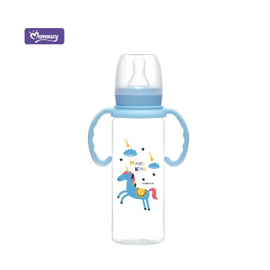 Momeasy 240ml Baby Feeding Bottle with Handles | Anti-Colic BPA Free Bottle