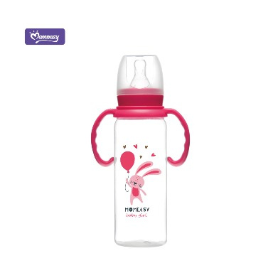 Momeasy 240ml Baby Feeding Bottle with Handles | Anti-Colic BPA Free Bottle