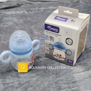 Momeasy 210ml Wide Neck Baby Feeding Bottle | Anti-Colic with Handles