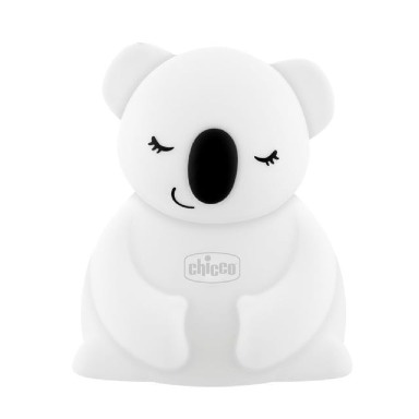 Chicco Sweet Lights Koala Rechargeable Baby Night Light – Soft Silicone, 8 Color Modes, Portable Kids Lamp