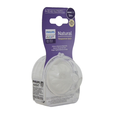 Philips Avent Natural Response Teats 0m+ to 6m+ | Anti-Colic Silicone Nipples