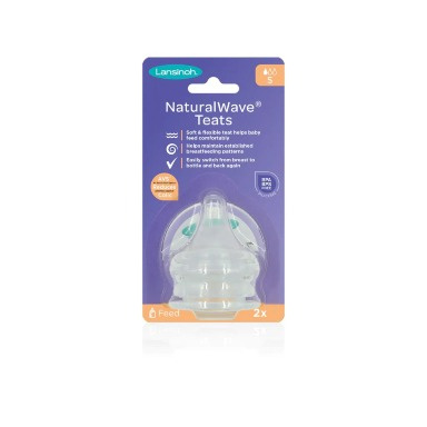 Lansinoh NaturalWave Teats S, M, F | Anti-Colic Silicone Baby Nipples