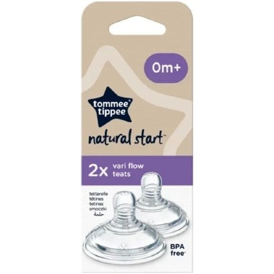 Tommee Tippee Natural Start Teats | Slow, Medium & Fast Flow, Anti-Colic