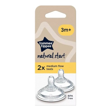 Tommee Tippee Natural Start Teats | Slow, Medium & Fast Flow, Anti-Colic