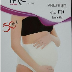 İmer Lingerie 4700 Modal Maternity High-Waist Panty – Soft & Breathable (Black/White)