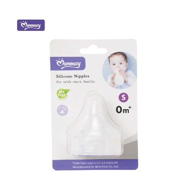 Momeasy Wide-Neck Silicone Nipples | Anti-Colic, Soft & Durable