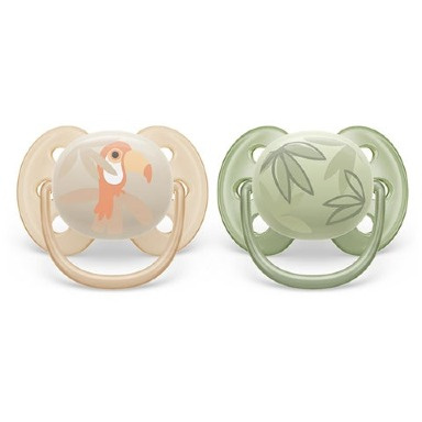 Philips Avent Ultra Soft Pacifiers 0–6 Months | SCF091/07, Twin Pack
