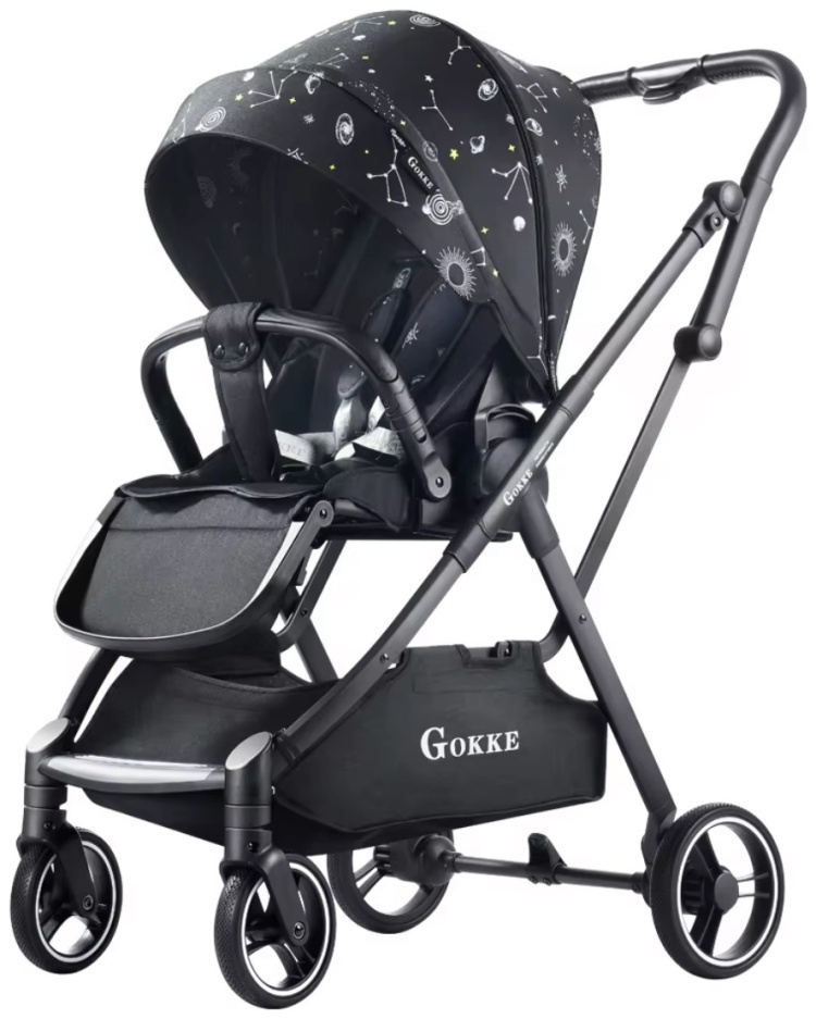 Gokke Luxury Baby Stroller with Reversible Seat & One-Hand Fold | Aquababy Collection Kenya