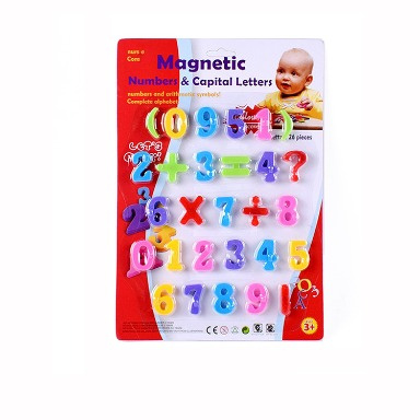 Magnetic Numbers & Capital Letters Educational Set for Kids (3+ Years)