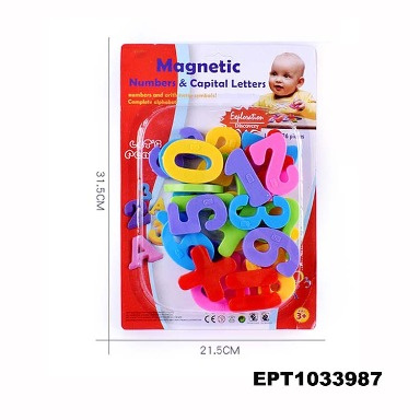 Magnetic Numbers & Capital Letters Educational Set for Kids (3+ Years)