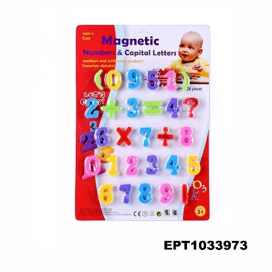 Magnetic Numbers & Capital Letters Educational Set for Kids (3+ Years)