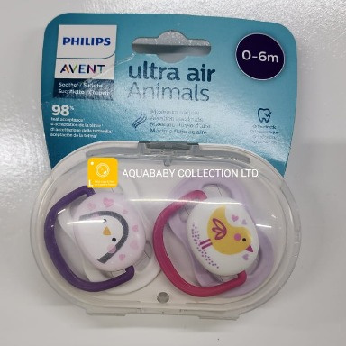 Philips Avent Ultra Air Animals Pacifier Set 0–6 Months | BPA-Free