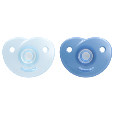 Philips Avent Soothie Pacifier 0–6 Months | Pink & Blue, Medical-Grade