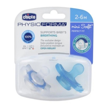 Chicco PhysioForma Mini Soft Pacifier 2–6 Months | Silicone BPA-Free
