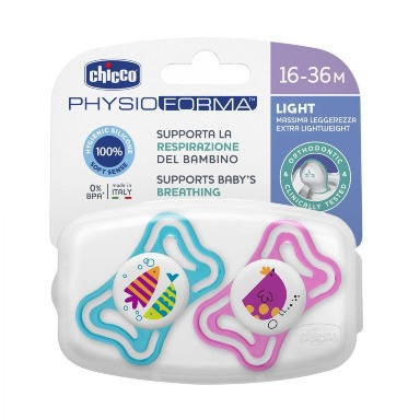 Chicco PhysioForma Light Pacifier 16–36 Months | Soft-Sense Silicone