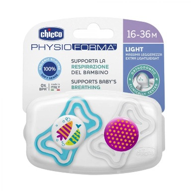 Chicco PhysioForma Light Pacifier 16–36 Months | Soft-Sense Silicone