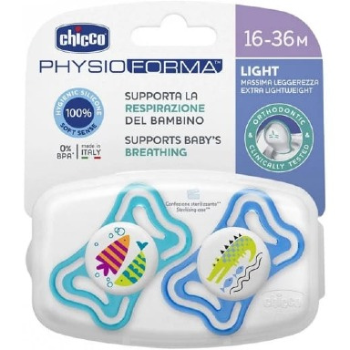 Chicco PhysioForma Light Pacifier 16–36 Months | Soft-Sense Silicone
