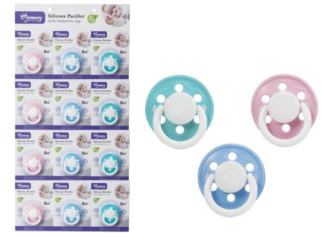 Momeasy Silicone Pacifier with Cap | BPA-Free Newborn Soother
