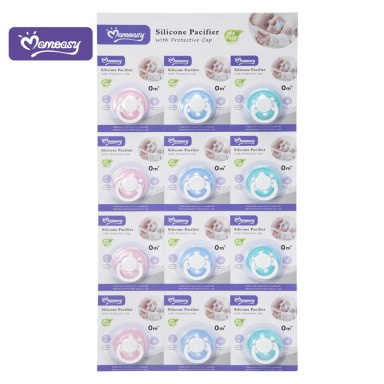 Momeasy Silicone Pacifier with Cap | BPA-Free Newborn Soother